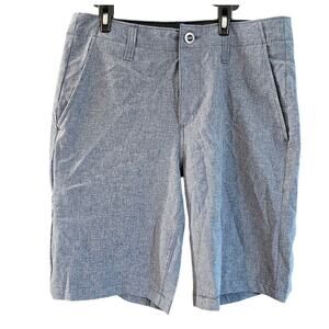 Volcom Surf & Turf Gray 4-Way Stretch Hybrid Surf Beach Performance Shorts 28